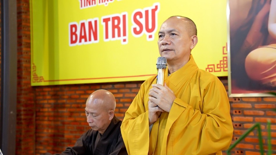 Thượng tọa Thích Phước Thành phát biểu đúc kết Thượng tọa Thích Phước Thành phát biểu đúc kết