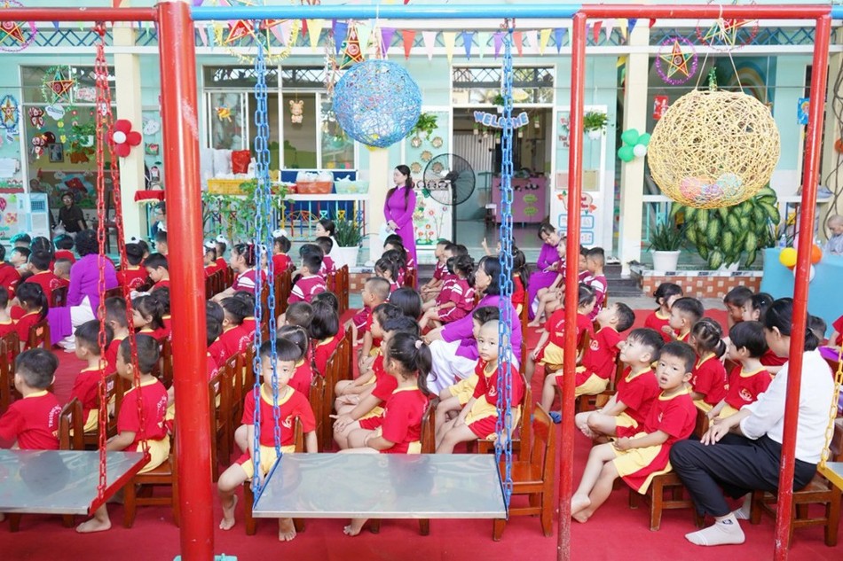 Lễ khai giảng năm học mới của các cháu mầm non