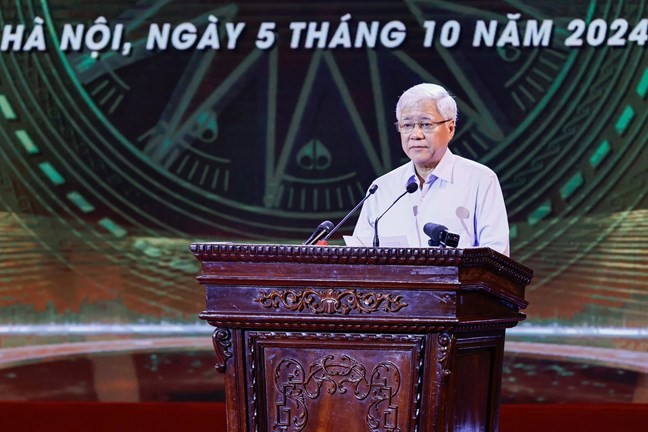 Ông Đỗ Văn Chiến, Ủy viên Bộ Chính trị, Bí thư Trung ương Đảng, Chủ tịch Ủy ban Trung ương MTTQVN phát biểu tại chương trình Ông Đỗ Văn Chiến, Ủy viên Bộ Chính trị, Bí thư Trung ương Đảng, Chủ tịch Ủy ban Trung ương MTTQVN phát biểu tại chương trình