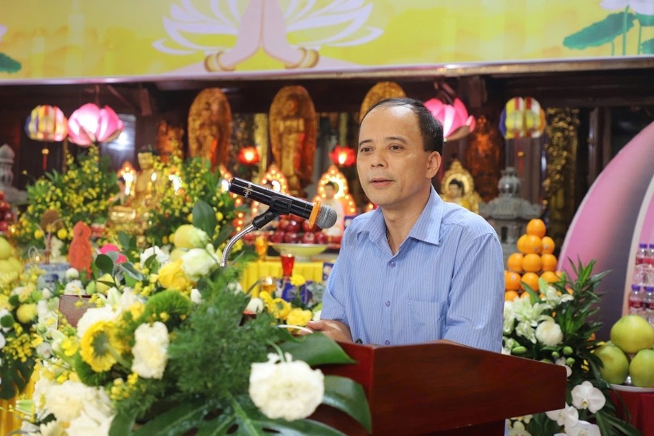 ông Vũ Trọng Khuynh, Trưởng ban Tôn giáo tỉnh đã bày tỏ lòng biết ơn sâu sắc đến Ban Trị sự GHPGVN tỉnh Lào Cai