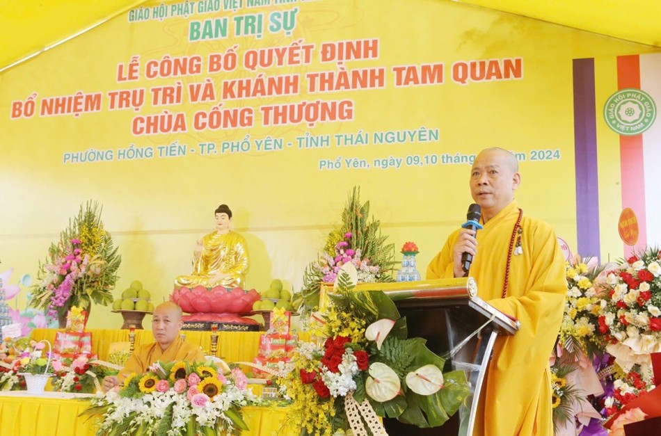 Thượng tọa Thích Nguyên Thành ban đạo từ Thượng tọa Thích Nguyên Thành ban đạo từ