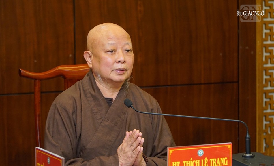 Hòa thượng Thích Lệ Trang, Trưởng ban Trị sự GHPGVN TP.HCM chủ trì buổi họp Hòa thượng Thích Lệ Trang, Trưởng ban Trị sự GHPGVN TP.HCM chủ trì buổi họp