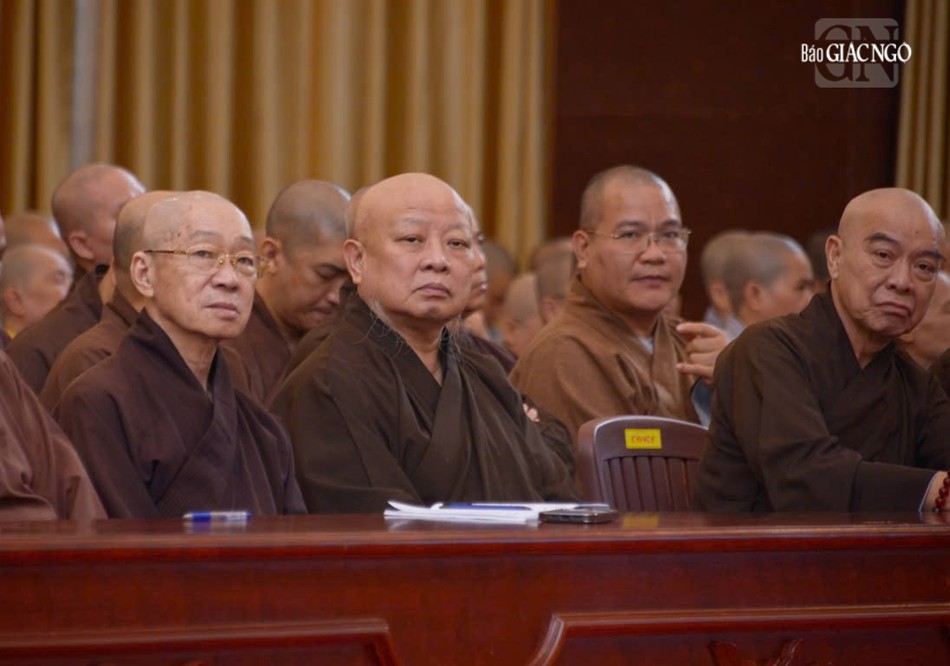 Hòa thượng Thích Lệ Trang, Trưởng ban Trị sự TP.HCM, Trưởng ban Tổ chức và chư tôn đức tham dự