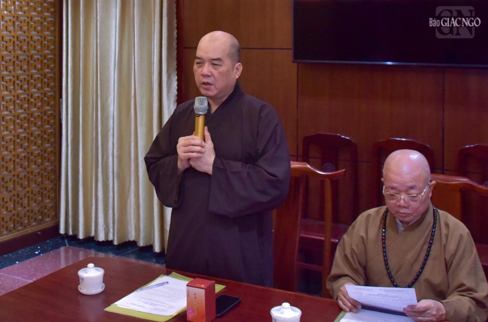 Thượng tọa Thích Truyền Cường phát biểu khai mạc Thượng tọa Thích Truyền Cường phát biểu khai mạc