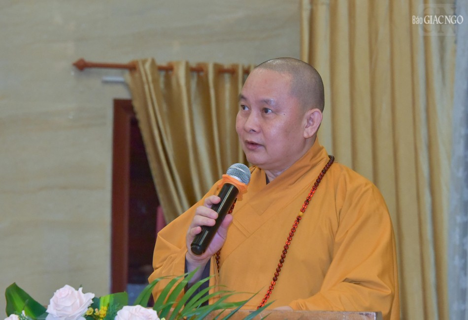 Thượng tọa Thích Giác Hiệp trình phương hướng hoạt động Phật sự năm 2025
