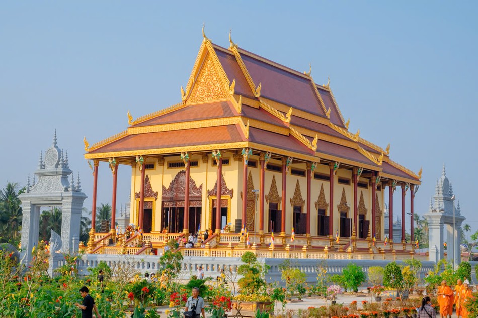 Chánh điện Học viện Phật giáo Nam tông Khmer tại TP.Cần Thơ