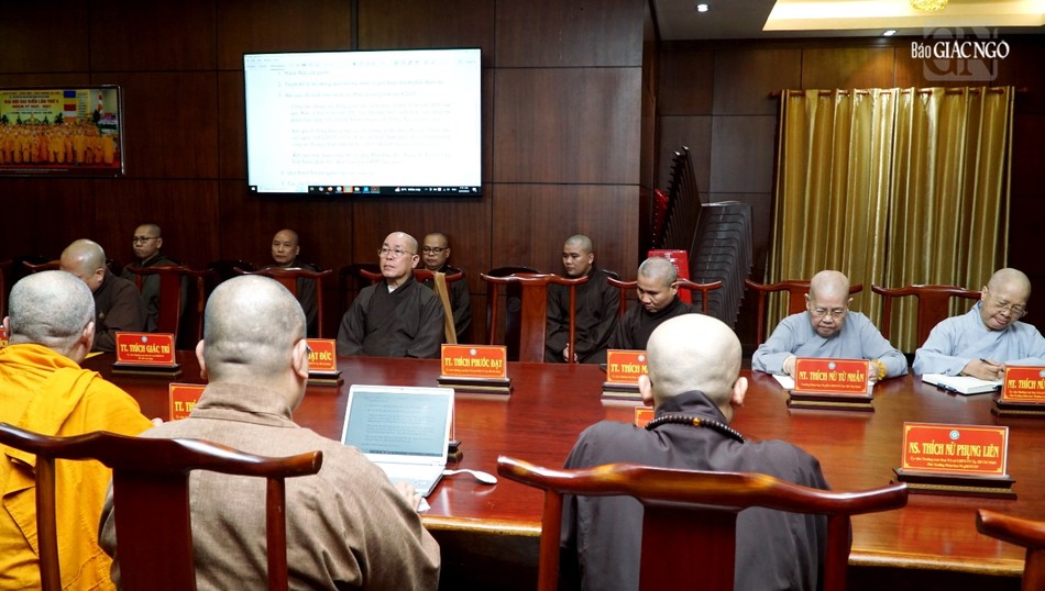 Buổi họp của Ban Thường trực Ban Trị sự TP.HCM nhằm triển khai hoạt động Phật sự thời gian tới của Phật giáo TP.HCM