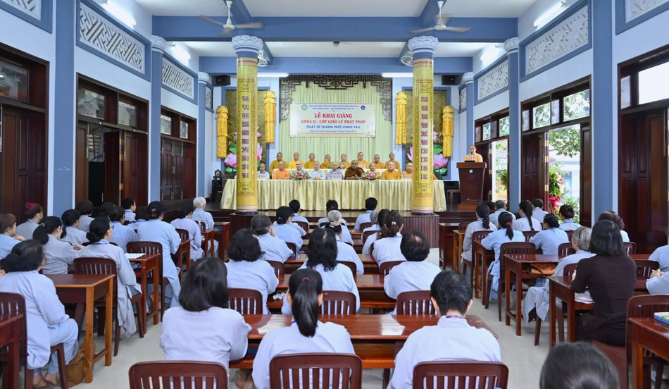 Lớp giáo lý Phật pháp cho Phật tử TP.Vũng Tàu tại chùa Liên Trì