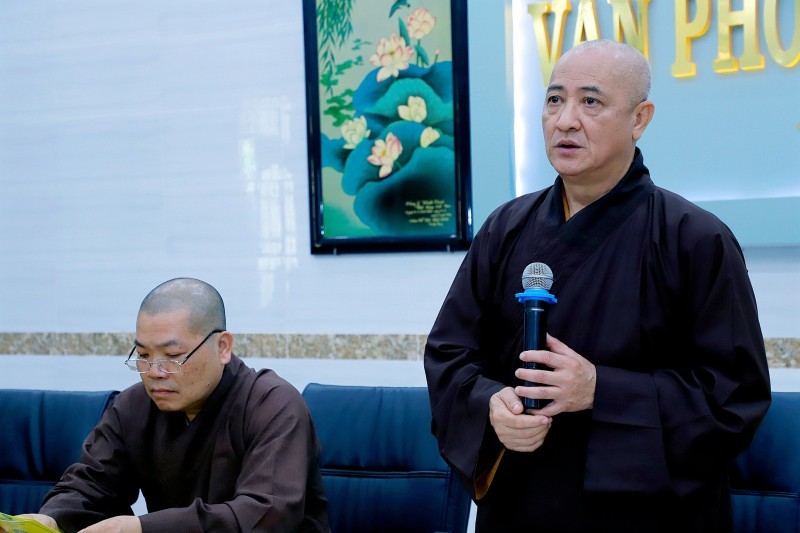 Hòa thượng Thích Huệ Thông phát biểu chỉ đạo Hòa thượng Thích Huệ Thông phát biểu chỉ đạo