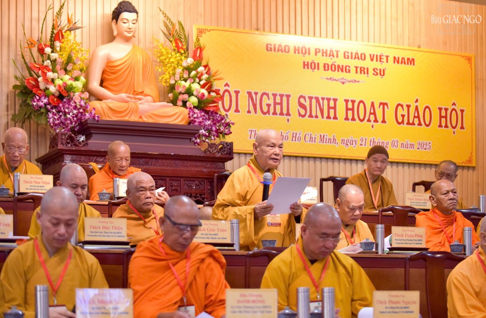 Trưởng lão Hòa thượng Thích Thiện Nhơn phát biểu khai mạc Trưởng lão Hòa thượng Thích Thiện Nhơn phát biểu khai mạc