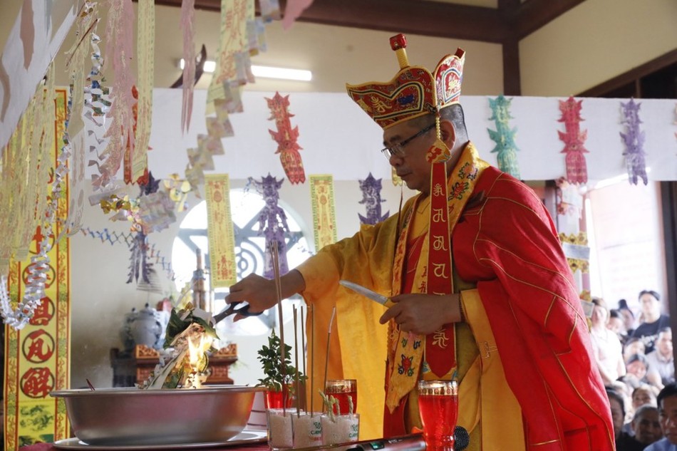 Cử hành khóa lễ mông sơn thí thực Cử hành khóa lễ mông sơn thí thực