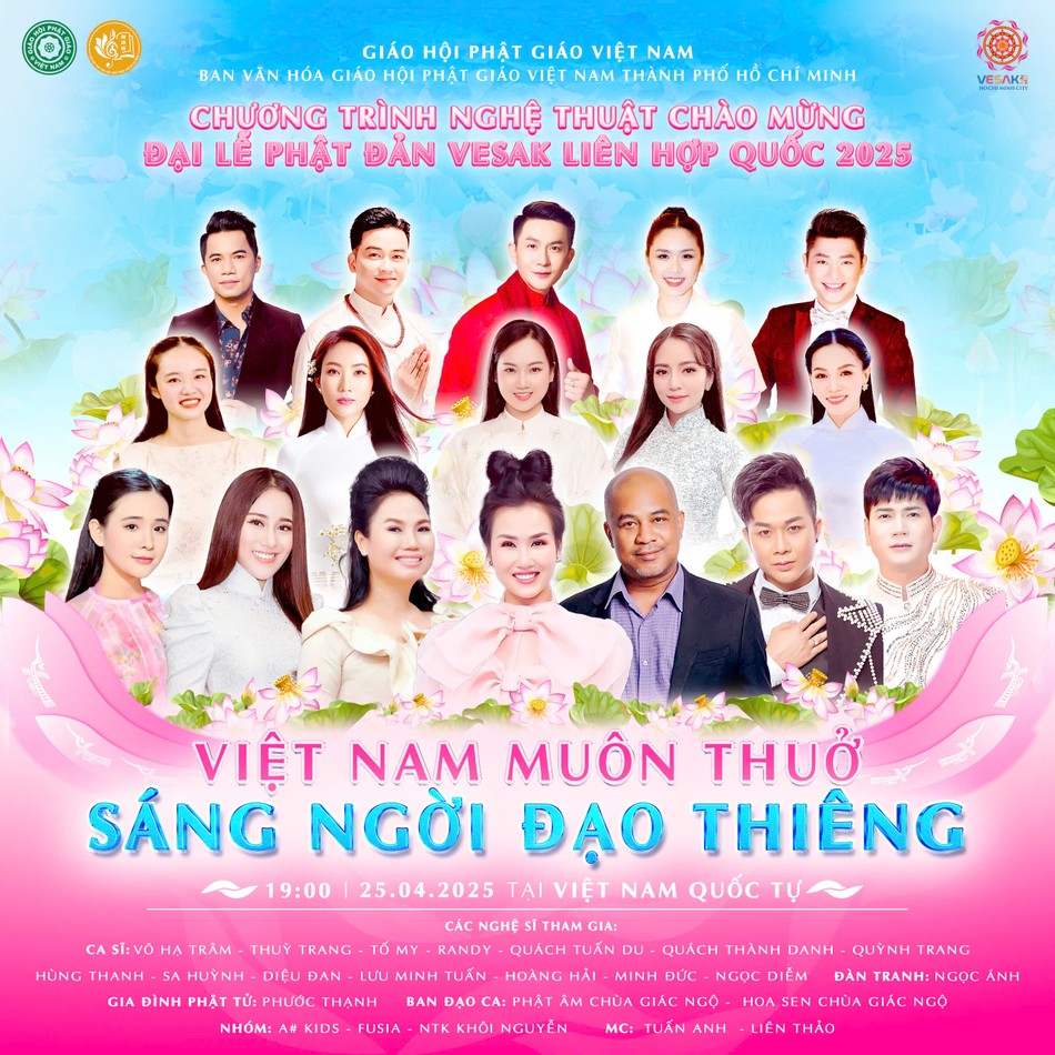 Poster đêm nghệ thuật "Việt Nam muôn thuở sáng ngời đạo thiêng" tại Việt Nam Quốc Tự Poster đêm nghệ thuật "Việt Nam muôn thuở sáng ngời đạo thiêng" tại Việt Nam Quốc Tự