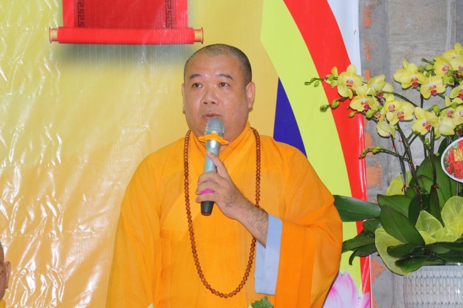 Thượng tọa Thích Trí Thọ ban đạo từ Thượng tọa Thích Trí Thọ ban đạo từ