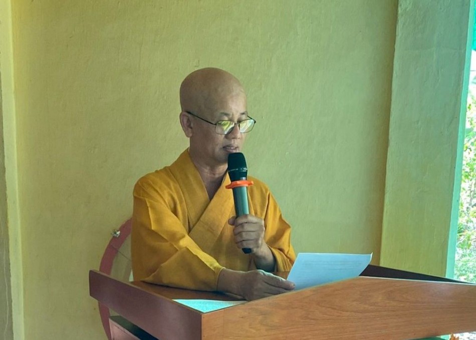 Đại đức Thích Phước Minh phát biểu khai mạc