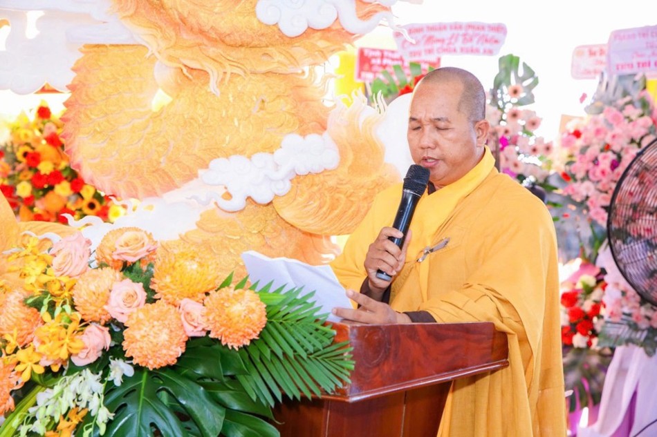 Đại đức Thích Quảng Thông phát biểu khai mạc