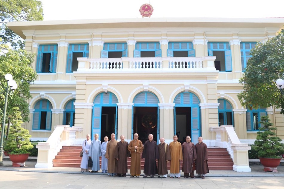 Phái đoàn Ban Trị sự tỉnh tại Trụ sở Tỉnh ủy tỉnh Đồng Tháp