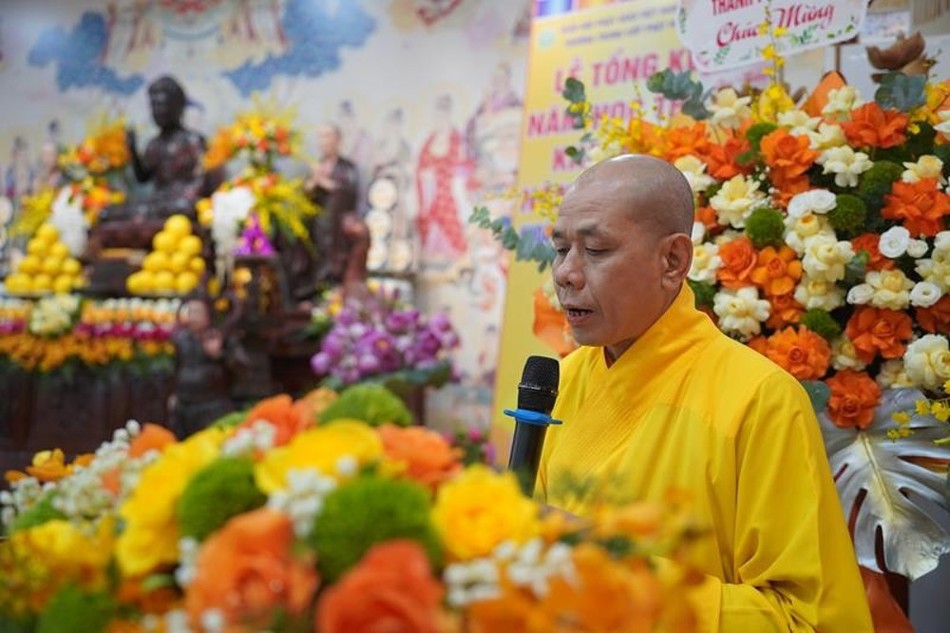 Thượng toạ Thích Trí Như phát biểu khai mạc