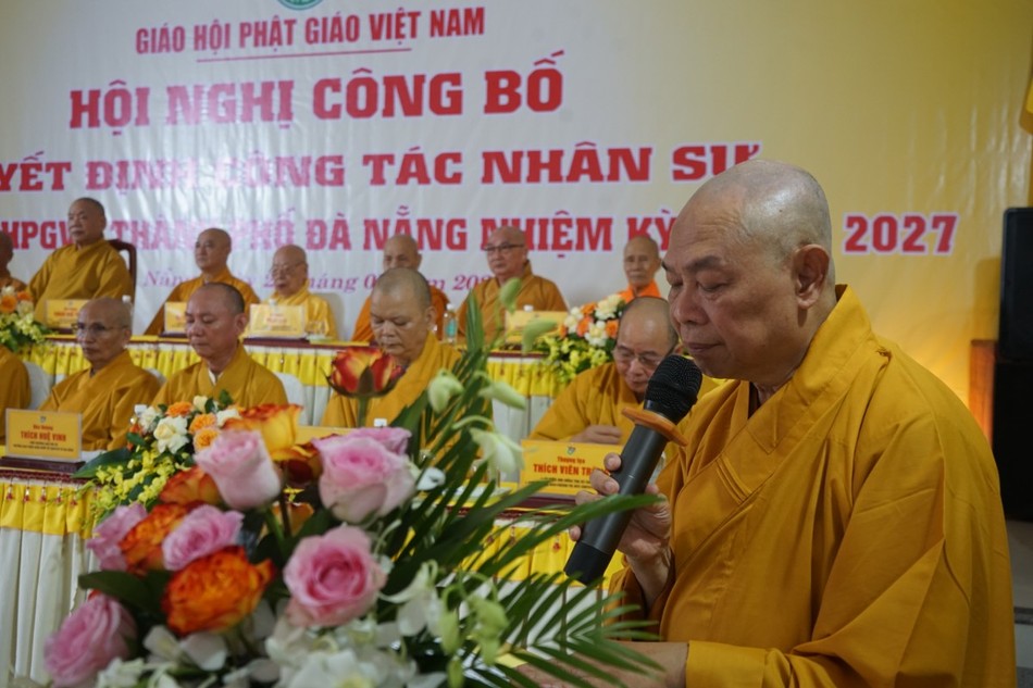 Hòa thượng Thích Từ Nghiêm phát biểu khai mạc hội nghị Hòa thượng Thích Từ Nghiêm phát biểu khai mạc hội nghị