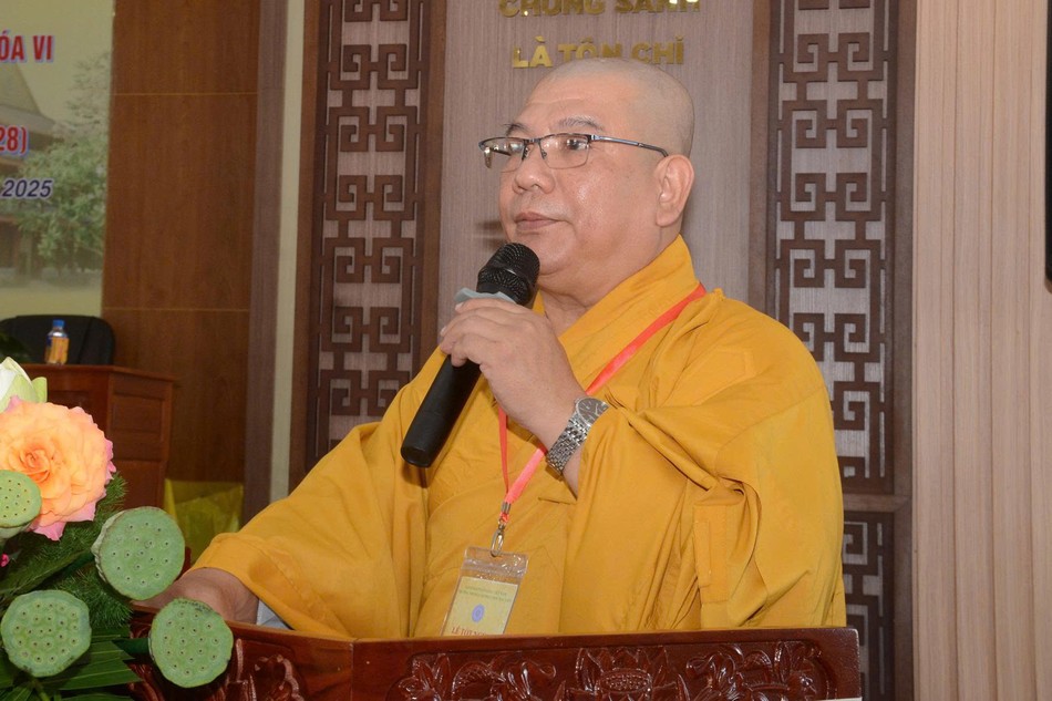 Thượng tọa Thích Phước Chí phát biểu khai mạc Thượng tọa Thích Phước Chí phát biểu khai mạc