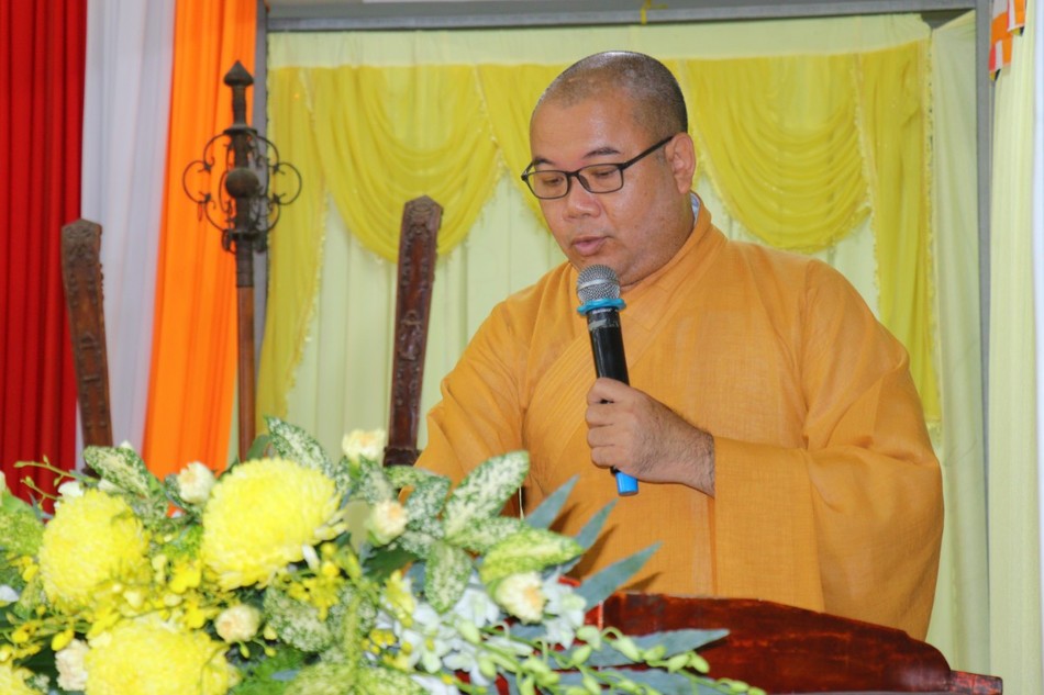 Thượng tọa Thích Trí Thọ phát biểu khai mạc Thượng tọa Thích Trí Thọ phát biểu khai mạc