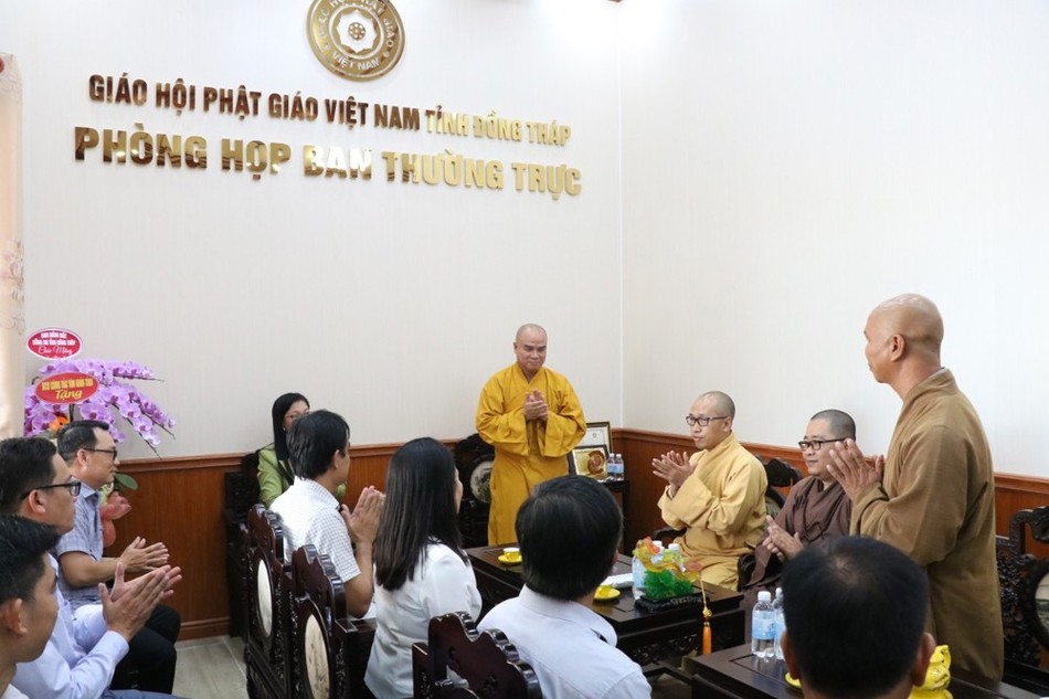 Thượng tọa Thích Tĩnh Triệt phát biểu chào mừng