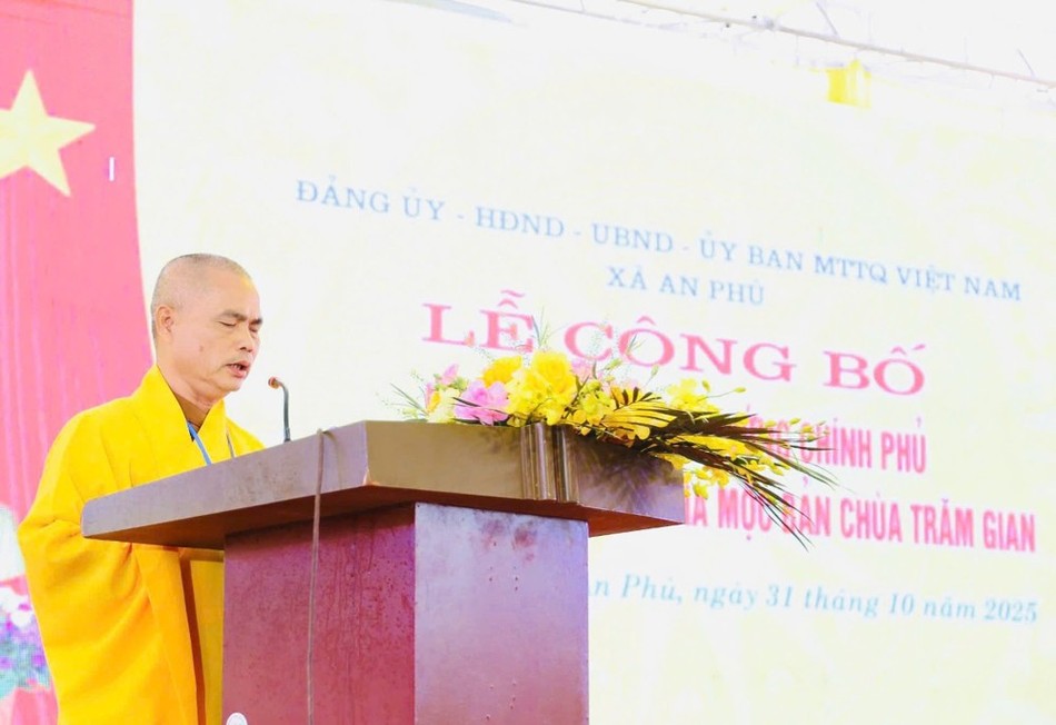 Thượng tọa Thích Tục Phương phát biểu Thượng tọa Thích Tục Phương phát biểu