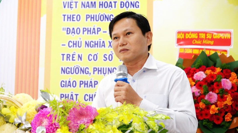 Ông Nguyễn Văn Mưng phát biểu tại buổi khai mạc khóa tập huấn
