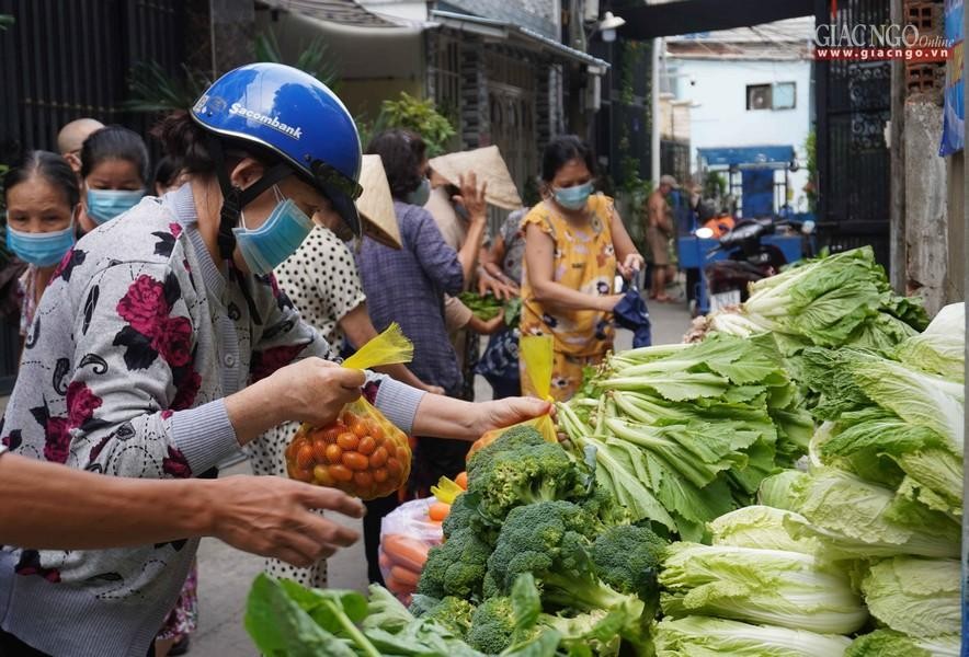 Các loại rau, củ, quả phong phú tại gian hàng 0 đồng ở chùa Hải Đức