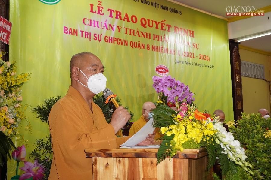 Thượng tọa Thích Huệ Công phát biểu khai mạc Thượng tọa Thích Huệ Công phát biểu khai mạc