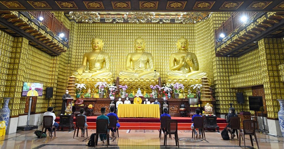 Lễ diễn ra tại chùa Giác Ngộ