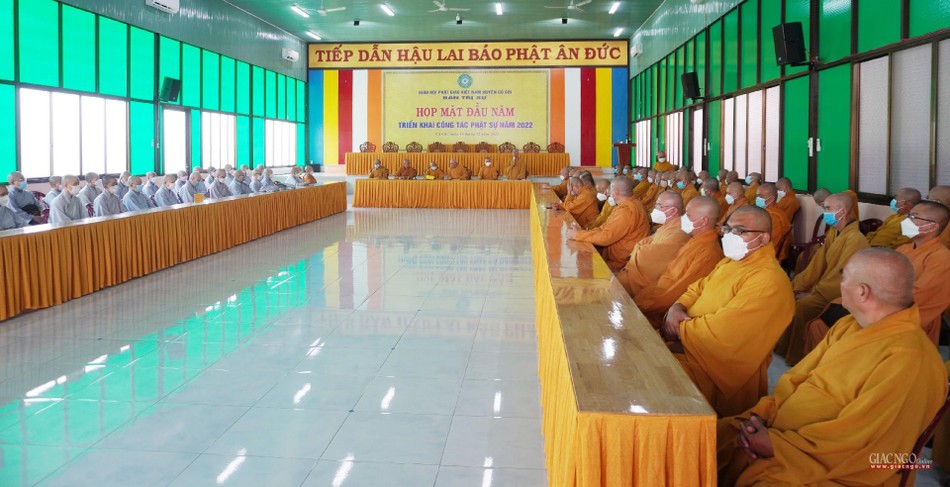 Họp mặt đầu năm diễn ra tại chùa Thiên Phước