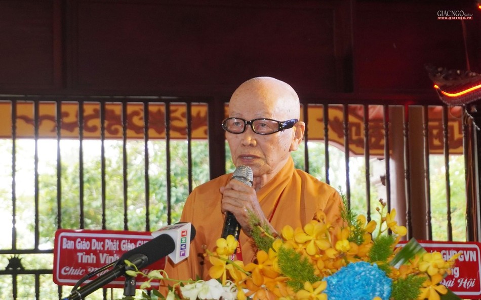 Hòa thượng Thích Như Tước phát biểu khai mạc