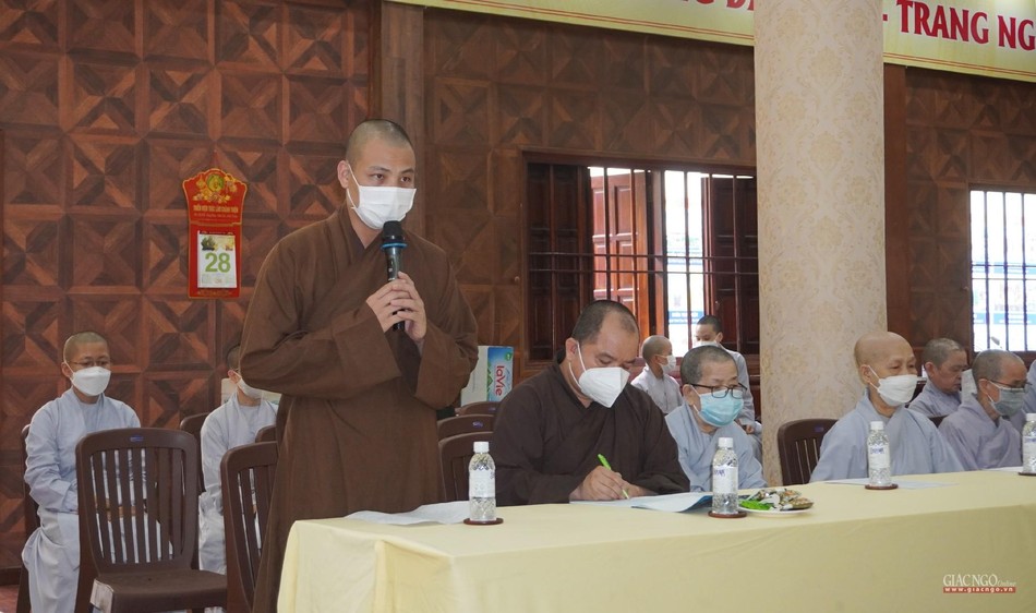 Đại đức Thích Minh Ân báo cáo công tác Phật sự trước và sau Tết Đại đức Thích Minh Ân báo cáo công tác Phật sự trước và sau Tết