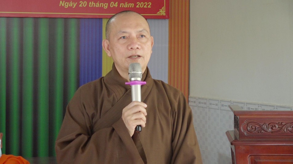 Thượng tọa Thích Phước Thành phát biểu tại cuộc họp - Ảnh: Thanh Tú Thượng tọa Thích Phước Thành phát biểu tại cuộc họp - Ảnh: Thanh Tú