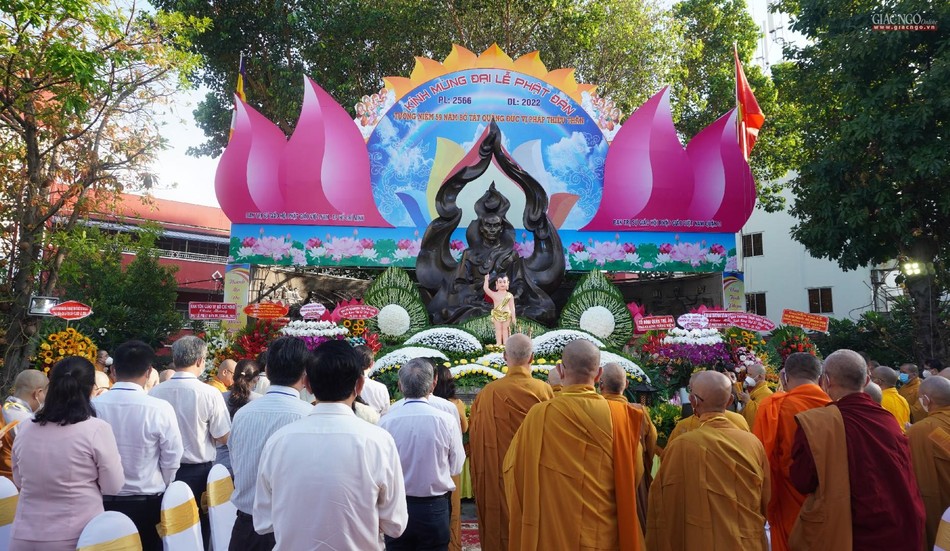 Trang nghiêm Đại lễ Phật đản Phật lịch 2566 Trang nghiêm Đại lễ Phật đản Phật lịch 2566