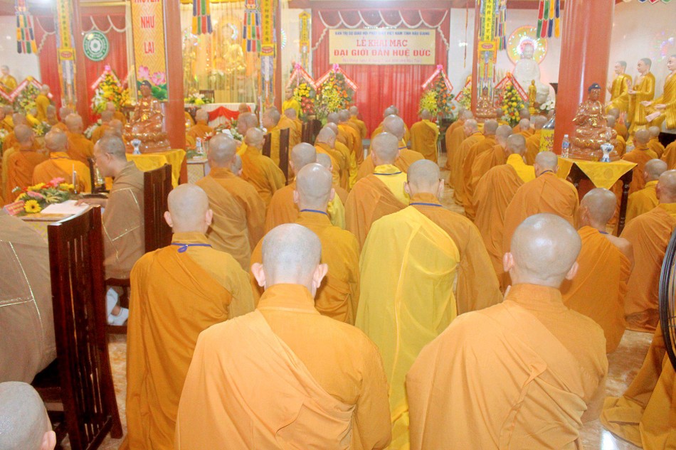 Đại giới đàn Huệ Đức năm 2018 - Ảnh: Ban TT Phật giáo tỉnh Hậu Giang Đại giới đàn Huệ Đức năm 2018 - Ảnh: Ban TT Phật giáo tỉnh Hậu Giang