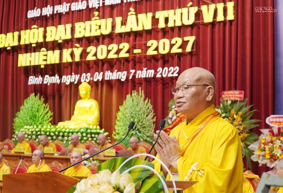 Hòa thượng Thích Nguyên Phước phát biểu khai mạc