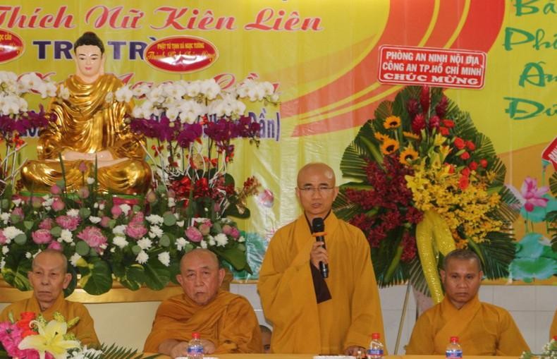 Thượng tọa Thích Thiện Quý phát biểu Thượng tọa Thích Thiện Quý phát biểu