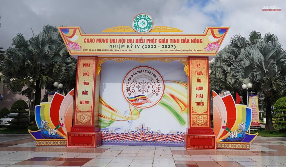 Chào mừng Đại hội đại biểu Phật giáo tỉnh Đắk Nông nhiệm kỳ 2022-2027