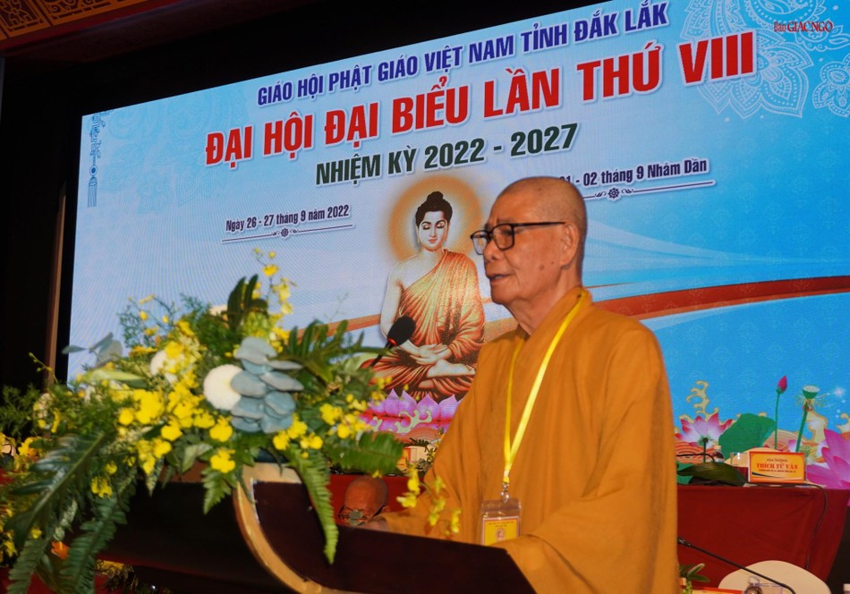 Hòa thượng Thích Châu Quang trình danh sách nhân sự dự kiến nhiệm kỳ 2022-2027