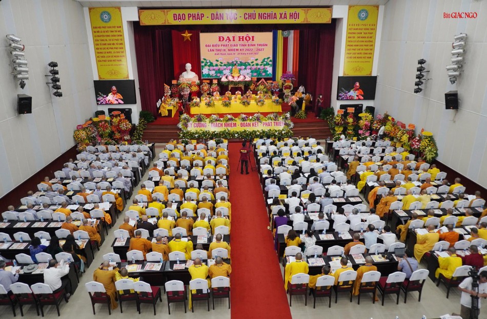 Đại hội đại biểu Phật giáo tỉnh Bình Thuận nhiệm kỳ 2022-2027 thành công tốt đẹp