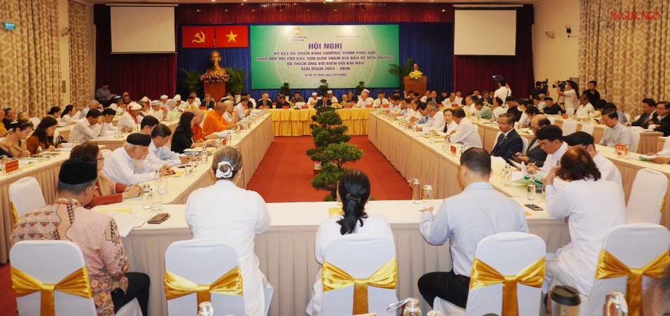 Hội nghị diễn ra tại Hội trường Nhà khách Chính phủ (quận 1, TP.HCM)