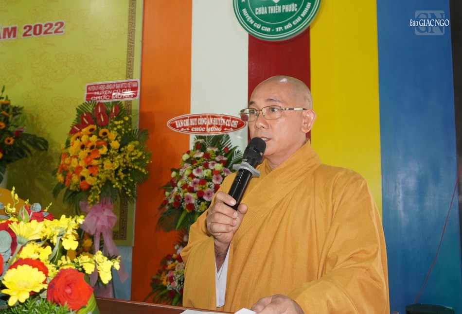 Thượng tọa Thích Tịnh Tâm báo cáo tổng kết Phật sự năm 2022 Thượng tọa Thích Tịnh Tâm báo cáo tổng kết Phật sự năm 2022