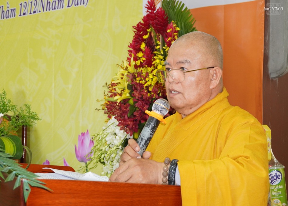 Hòa thượng Thích Thiện Hòa phát biểu khai mạc Hòa thượng Thích Thiện Hòa phát biểu khai mạc