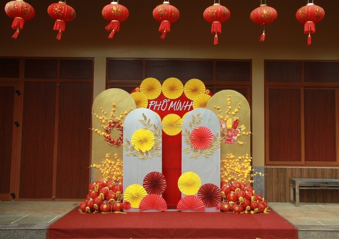 Sắc xuân rực rỡ tại chùa Phổ Minh