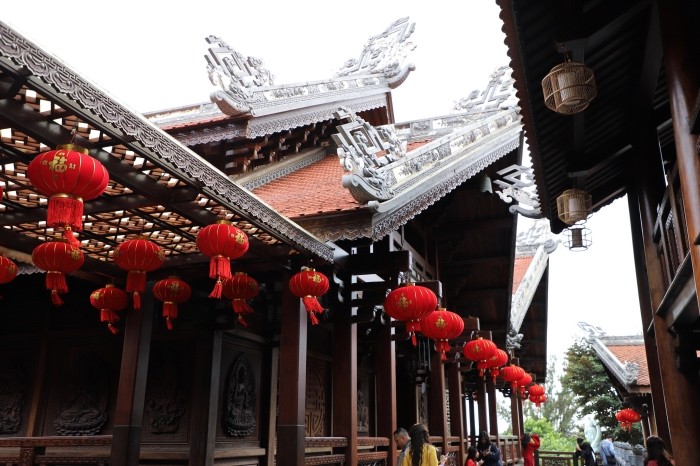 Khuôn viên chùa Sắc tứ Khải Đoan