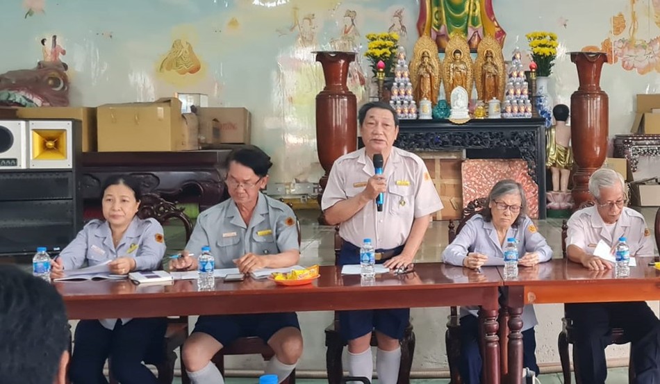 Huynh trưởng Thị Cư phát biểu