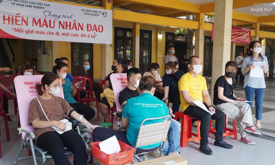 Mỗi năm chùa Vĩnh Nghiêm tổ chức hiến máu 2 lần Mỗi năm chùa Vĩnh Nghiêm tổ chức hiến máu 2 lần