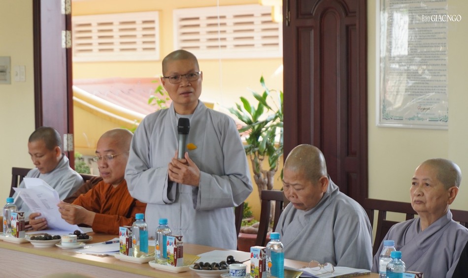 Ni sư Thích nữ Huệ Đức triển khai các Phật sự trọng tâm của Phân ban Ni giới T.Ư sắp tới