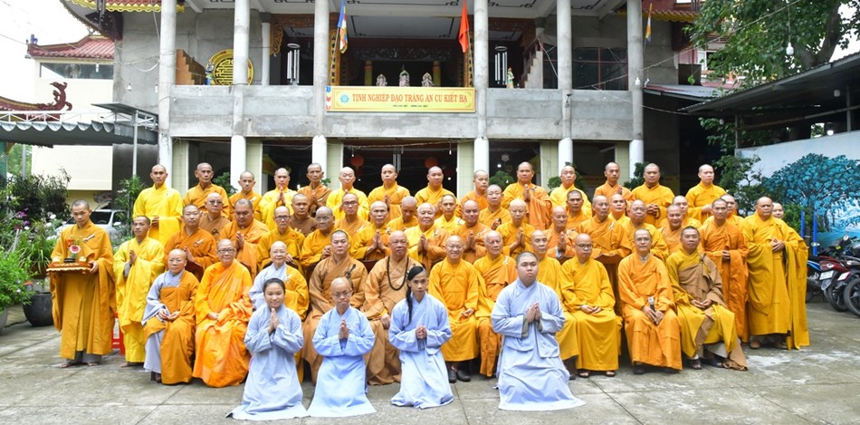 Trường hạ chùa Đức Phú có 45 hành giả an cư